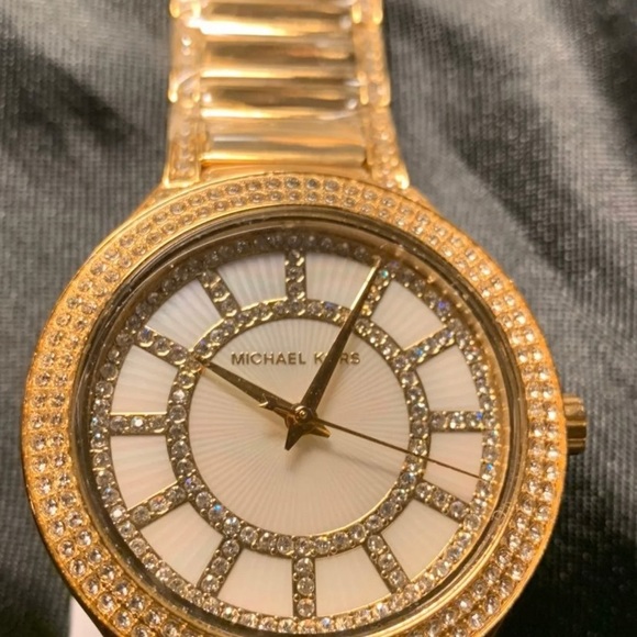 MICHAEL KORS GOLD CRYSTALS WOMEN'S MK6510 WATCH - Picture 4 of 11